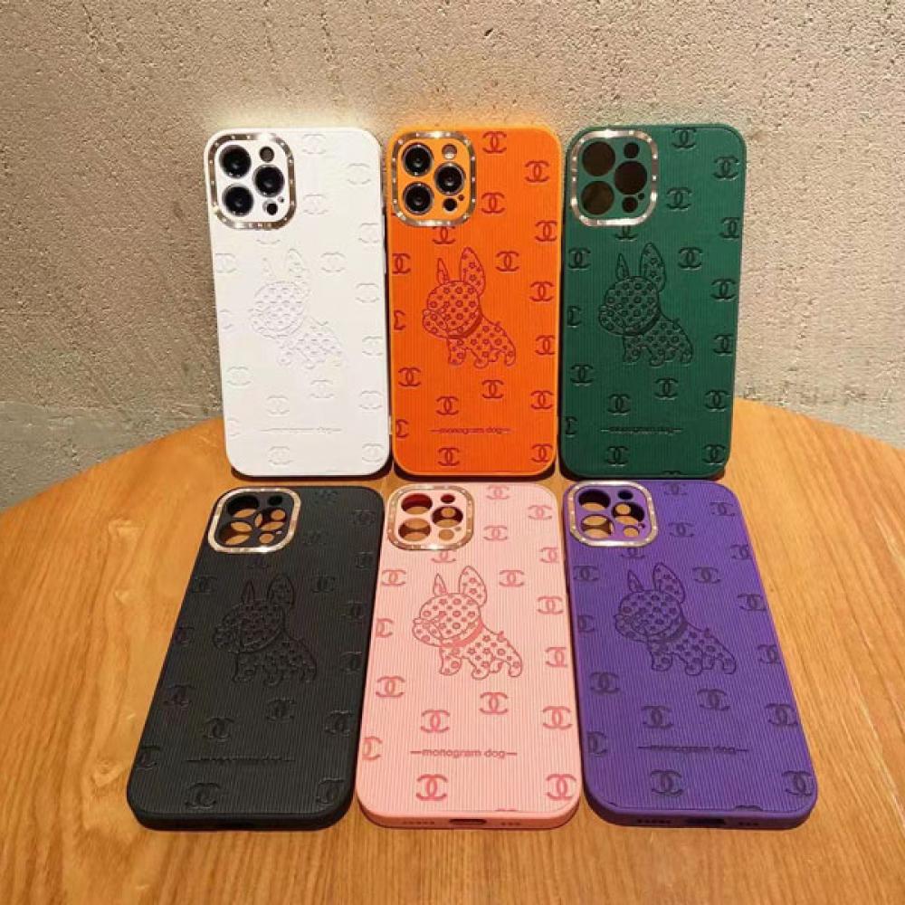 Chanel iPhone13 case iphone12/13 case monogram dog Chanel iphone12pro/11/ 11pro max protective cover