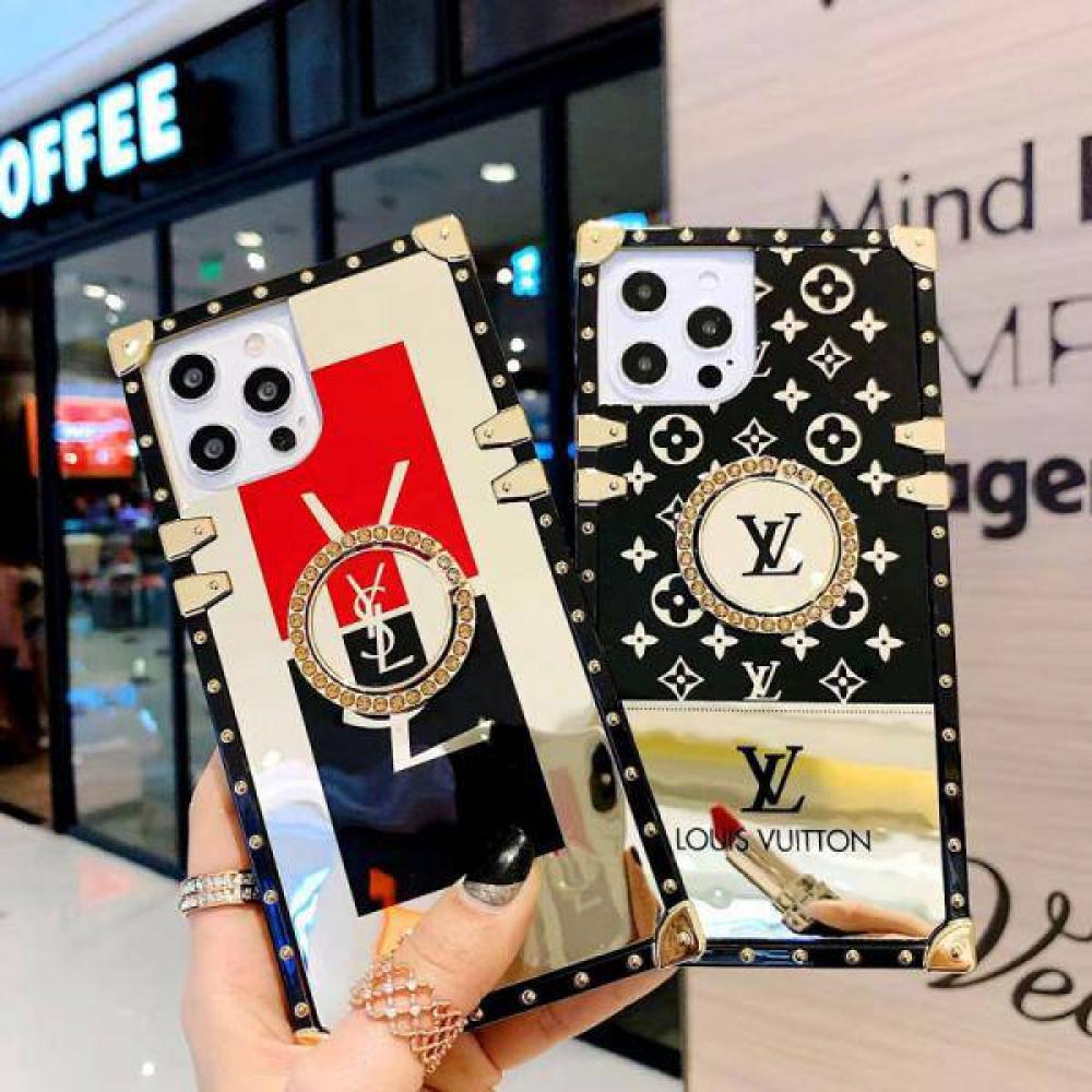 Louis Vuitton Iphone13 13pro 12 12pro Max Case Iphone 12 Pro Case With Bunker Ring Vuitton Ysl Iphone Square Case Supre Cover