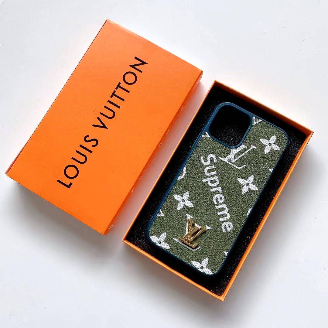 Louis Vuitton Supreme Collaboration iPhone 13 / 12 Pro Max Case Supreme  iPhone 12 Cover Brant Monogram