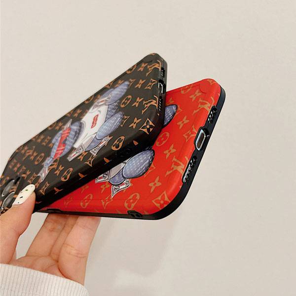 Supreme And Black Louis Vuitton iPhone 13 Pro Max Impact Case