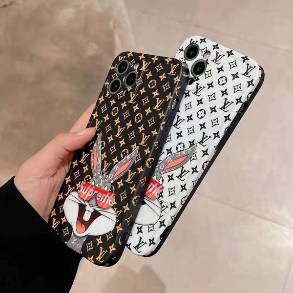 Cute SUPREME LV iPhone 13 / 12 Pro Max Case Bags Bunny Louis Vuitton iPhone  12 / 13 Pro Cell Phone Case