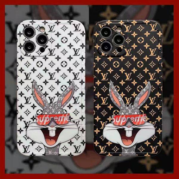 Cute Supreme Lv Iphone 13 12 Pro Max Case Bags Bunny Louis Vuitton Iphone 12 13 Pro Cell Phone Case Supre Cover