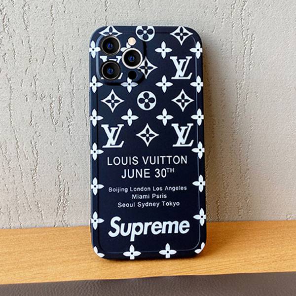 Louis Vuitton Supreme Collaboration iPhone 13 / 12 Pro Max Case Supreme iPhone  12 Cover Brant Monogram
