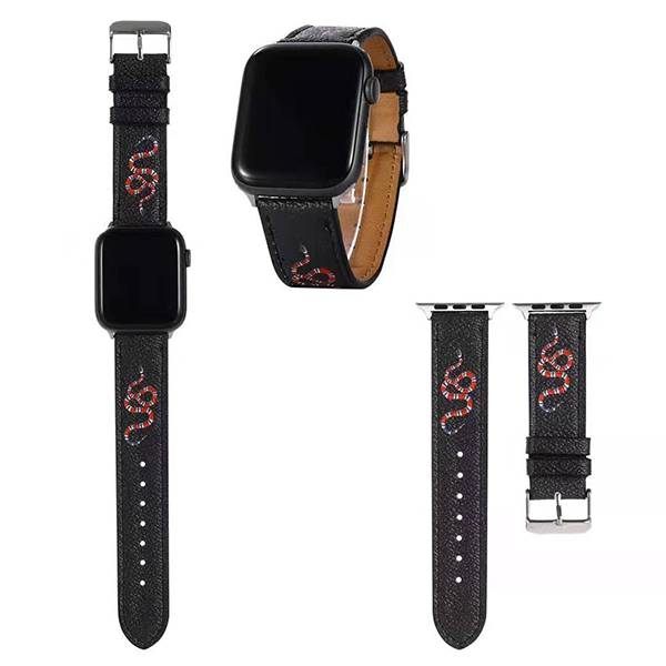 LUXURY LOUIS VUITTON LV SUPREME GUCCI LEATHER STRAP FOR APPLE WATCH BAND -  5 / 42mm/44mm/45mm