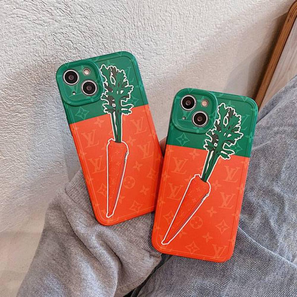 Louis Vuitton iPhone 13 / 13 pro max case Cute carrot iPhone 12 / 12 pro max cover brand LV iphone 11 case aesthetic