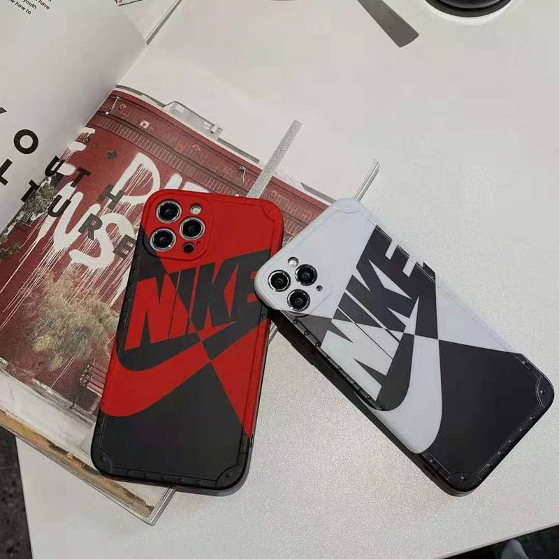 Black NIKE iPhone 13 case Silicone Nike iphone 12 pro cover 11 11pro 11pro max cool pair case