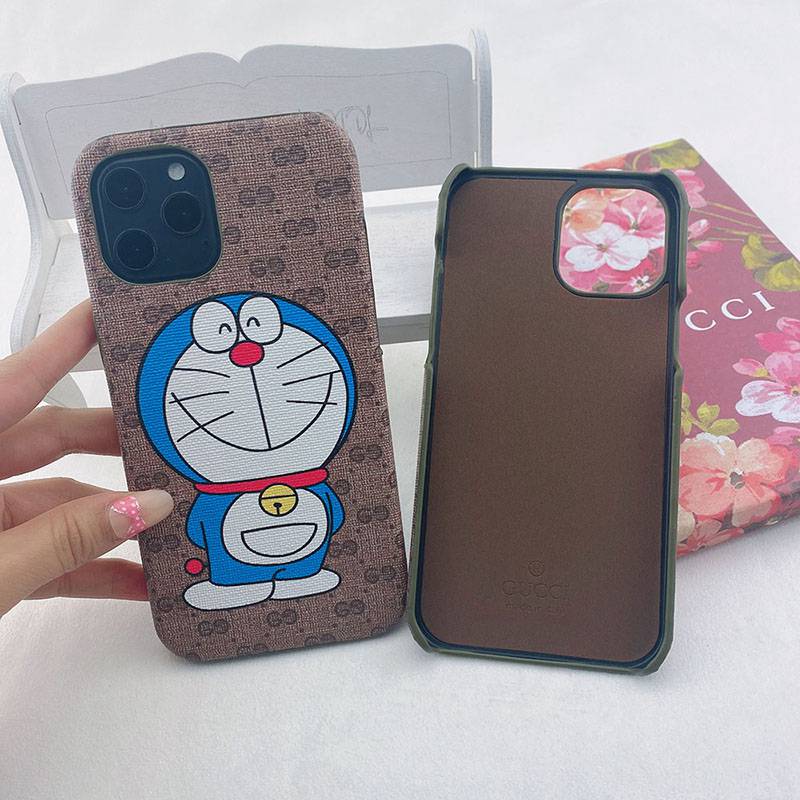 Gucci Doraemon Iphone 13 Case Cute Gucci Iphone12 Mini 12 Pro Cover Carrying Classic Gg Logo Mark Supre Cover