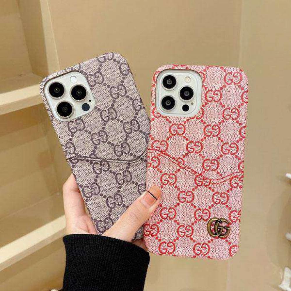 Gucci iPhone 13 pro Case Monogram Gucci iPhone 12 / Xs max / xr / xs Mobile Cover Card Holder New