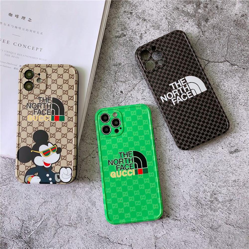 Gucci Mickey iphone 13 case iphone 12 / 12 pro case GUCCI THE NORTH FACE iPhone 11 / 11 pro max cover
