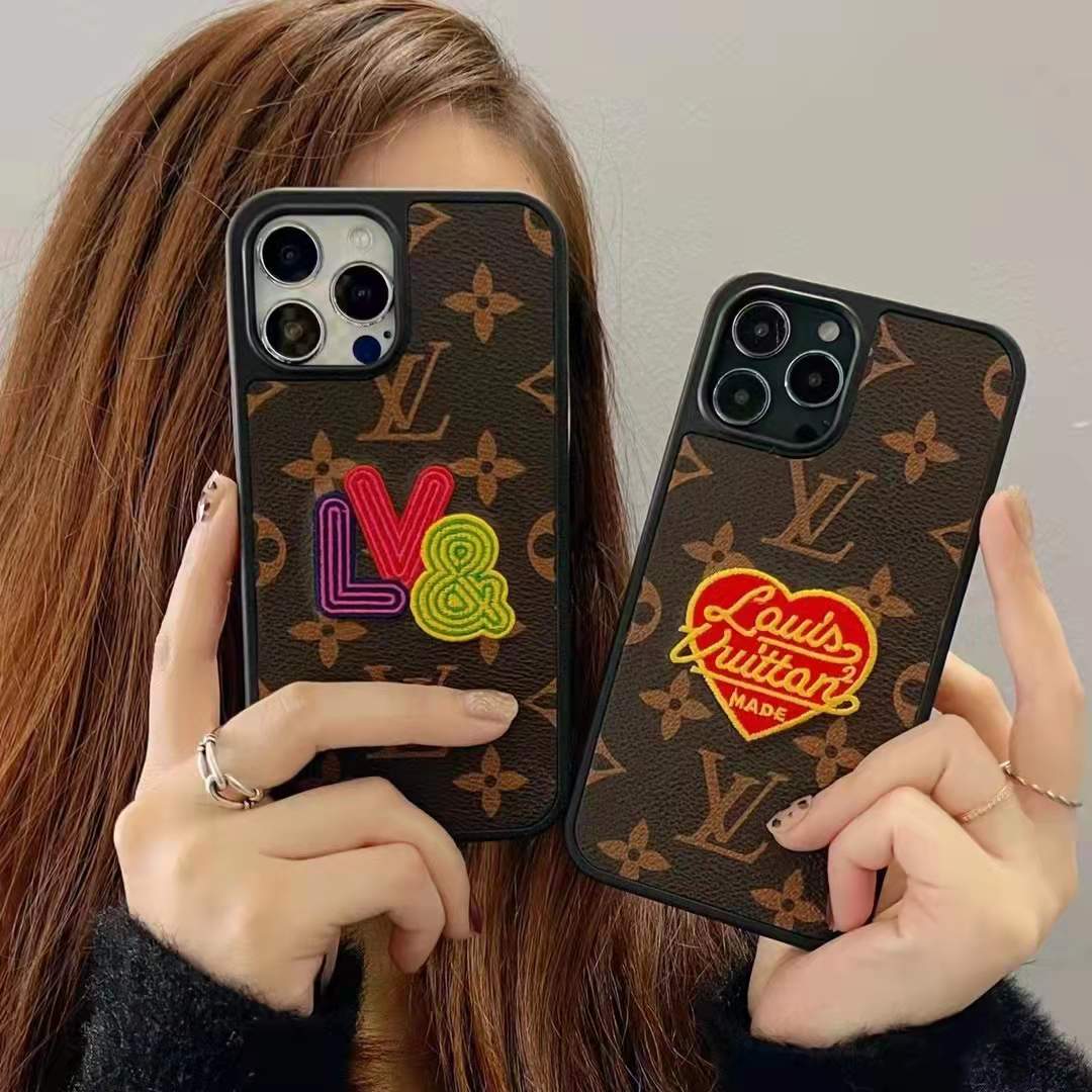 Shop Louis Vuitton 2022-23FW Leather Logo iPhone 13 Pro Max Smart Phone  Cases by Gluecklich