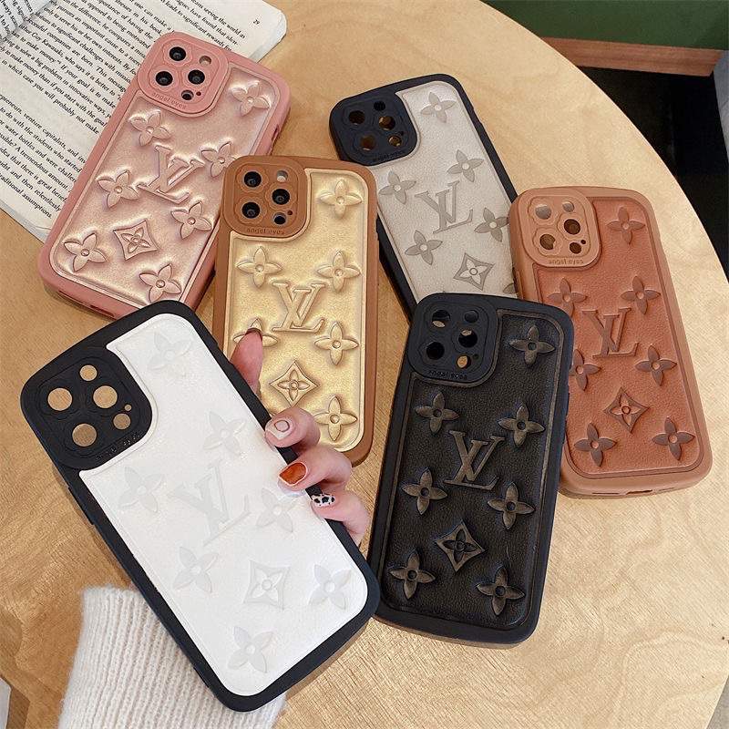 Luxury Genuine Leather Pocket Expensive Louis Vuitton iPhone Case 13 Pro  Max, 3D LV Flower 12 Pro Max iPhone Cases