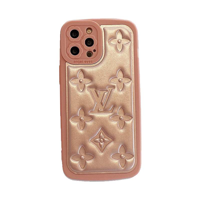Luxury Genuine Leather Pocket Expensive Louis Vuitton iPhone Case 13 Pro Max,  3D LV Flower 12 Pro Max iPhone Cases