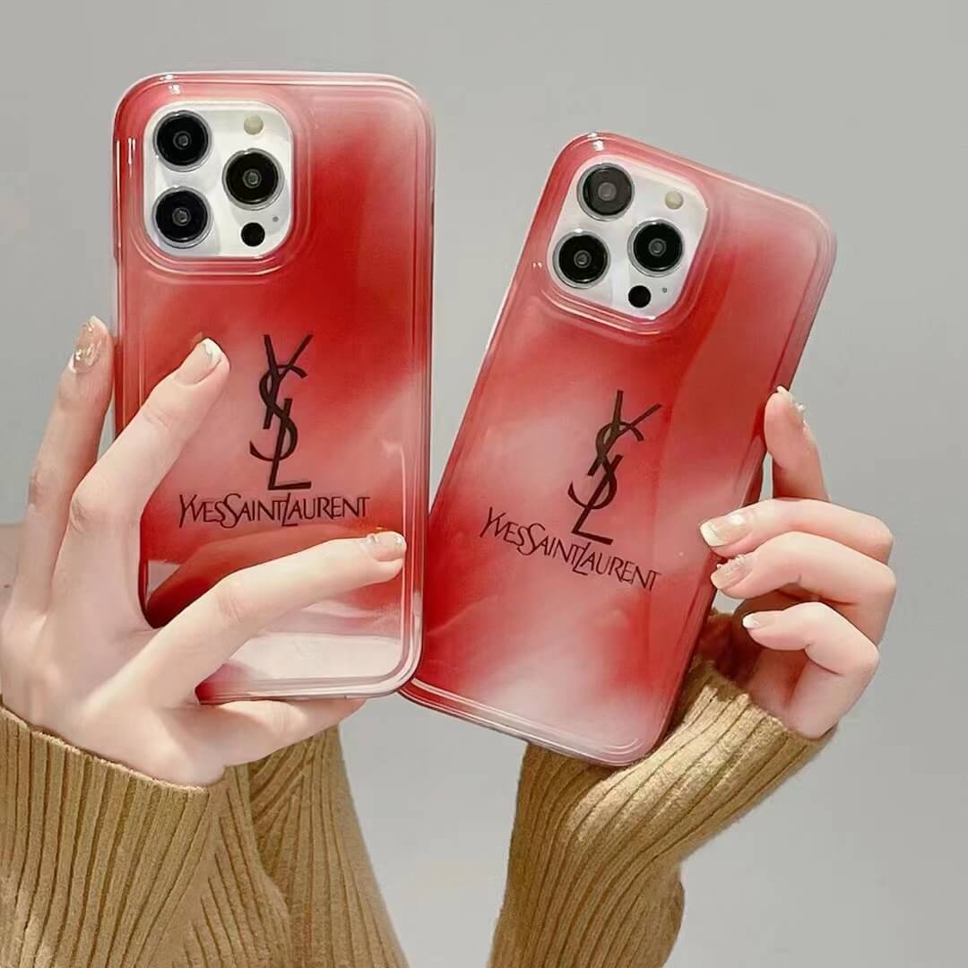 YSL luxury iphone 14/13 pro max case coque hulle, by Rerecase